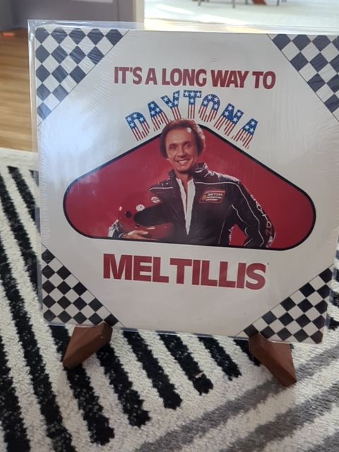 Vinyl It's a long way to Daytona. Mel Tillis