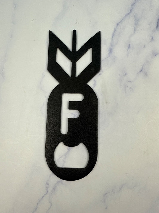 Bottle Opener FBomb Metal Artwork