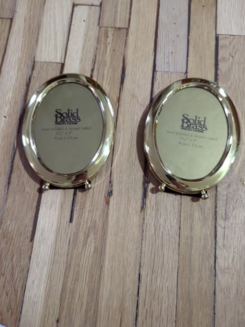 Oval Brass frame
