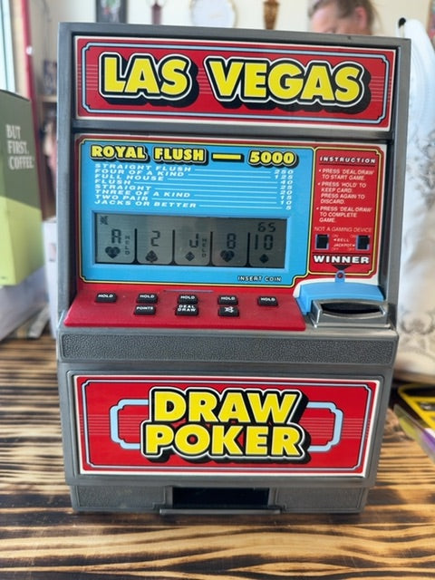 Working condition Draw Poker, With batteries