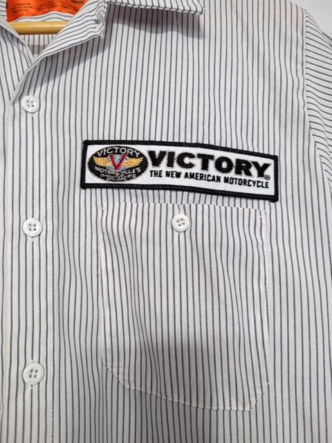 Vintage Clothing Victory motorcycles button-up, M