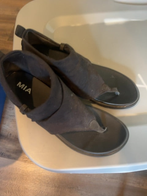 Black MIA Sandals Shoes, 10