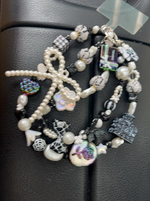 Silver Large phone charm Grace's bead Shop