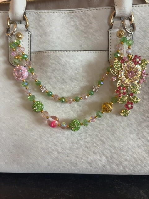 Fancy Bag Charm Grace's bead Shop,Silver, Grace's bead Shop