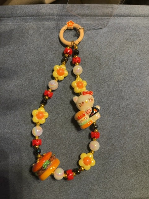 Peach Phone charm Grace's bead Shop