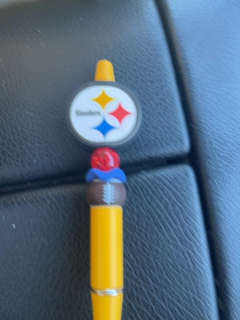 Yellow Sports Pens Grace's bead Shop