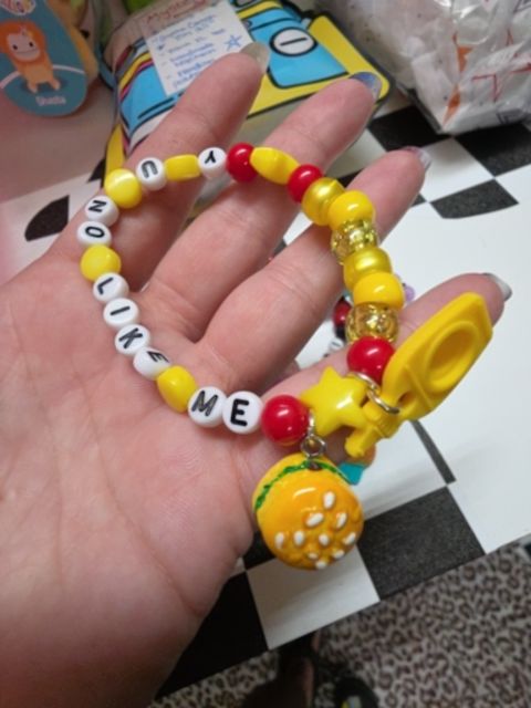 Upcycle/handmade Pop it fidget bracelet