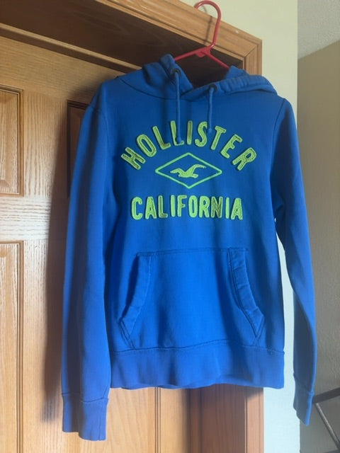 Blue Hollister Hoodie, Medium