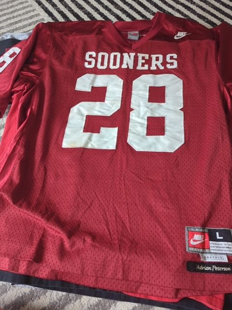 Adrian Peterson Sooners Jersey, L