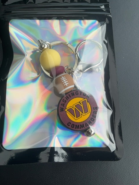 Silver Sport Keychain Grace's bead Shop