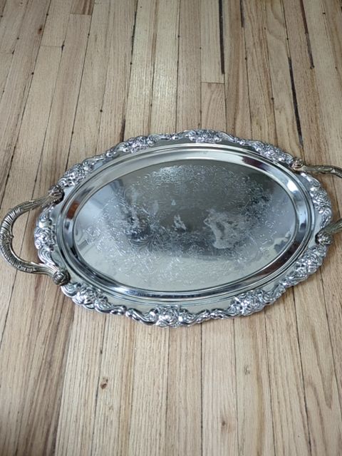 Vintage silver tray
