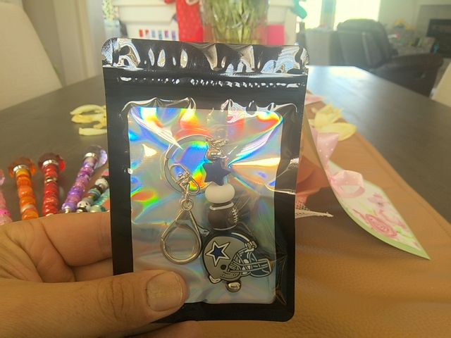 Silver Sport Keychain Grace's bead Shop