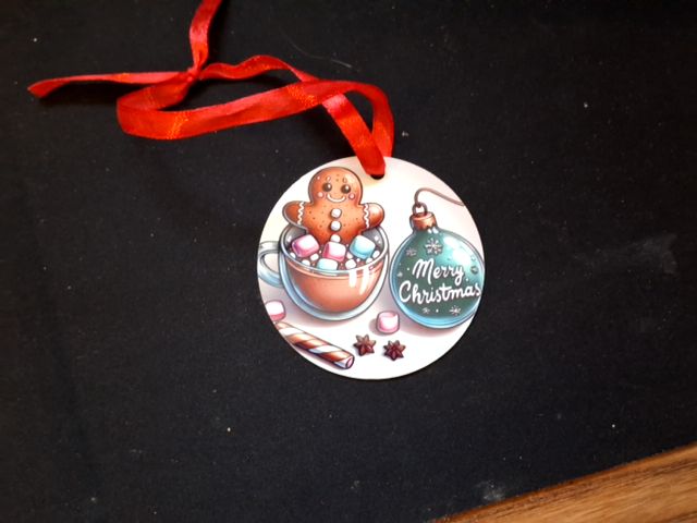 Brown Christmas ornament Gingerbread (2), 3"