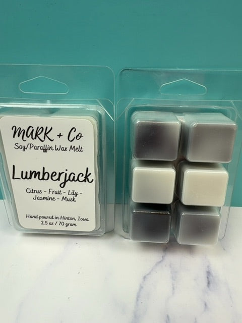 Lumberjack Wax Melt, Clamshell