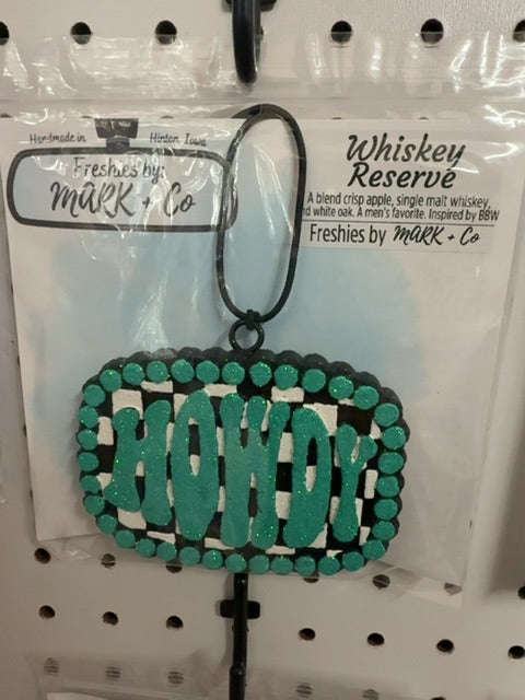 Howdy Checkered Whiskey Reserve Freshie