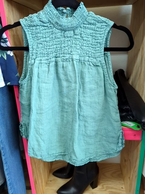 Modern Clothing Cloth & Stone Linen Tank, S