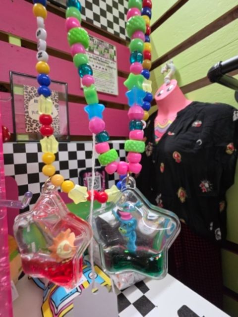 Multi Upcycle/handmade FNAF shaker necklace