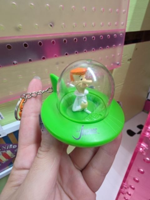 Upcycle/handmade Upcycled happy meal toy keychain