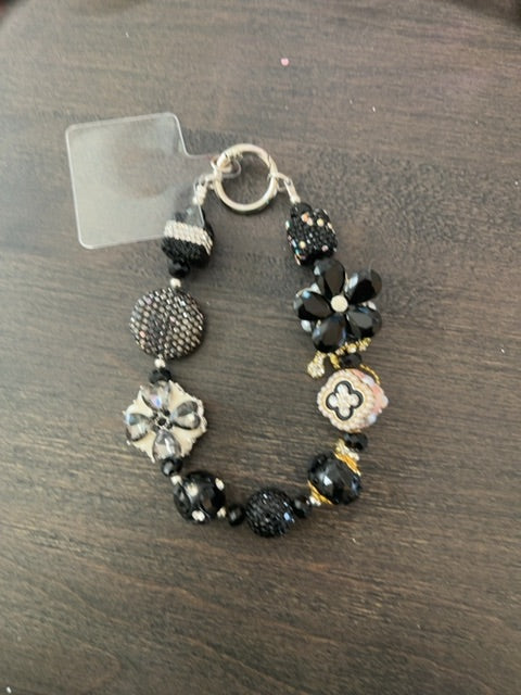 Black Phone charm Grace's bead Shop