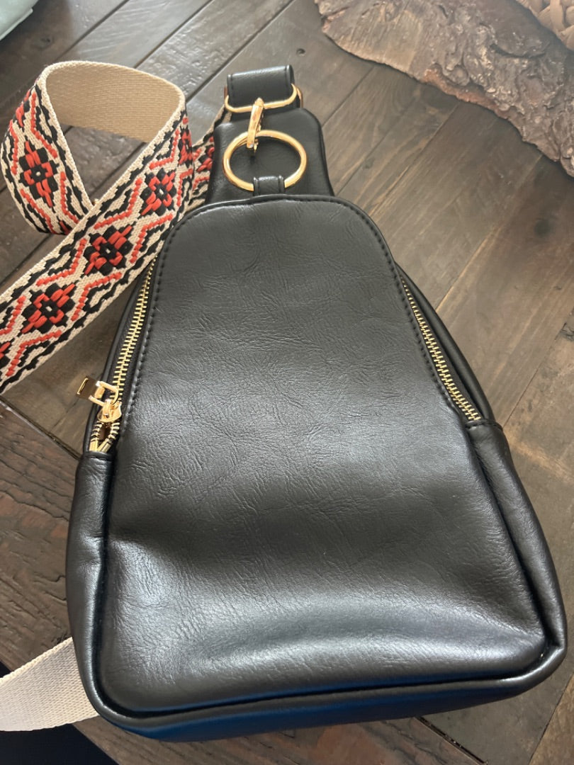 Black Just Breathe Purse