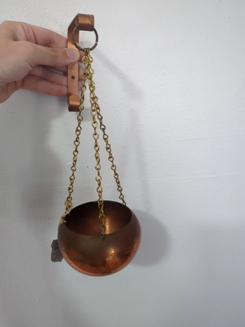 Copper Hanging Planter