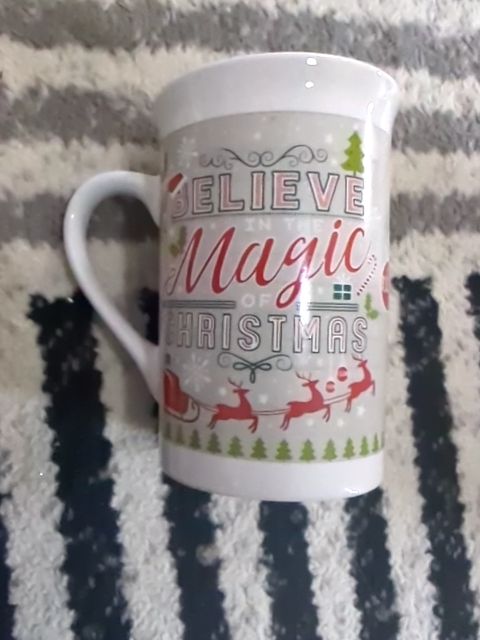 Christmas mug believe magic