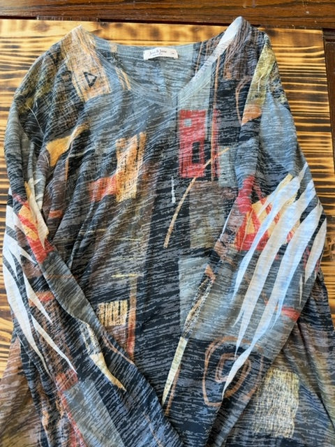 Multi Jess & Jane Blouse, 1X