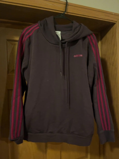 Purple Adidas Hoodie, Large