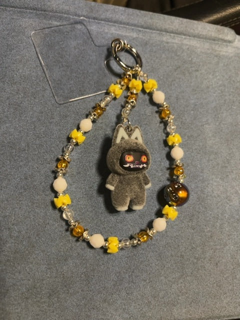 Silver Dangle phone chain Grace's bead Shop