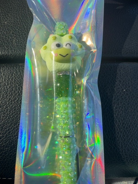 Rhinestone green Kids Misc Pens Grace's bead Shop