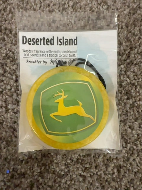 John Deere Deserted Island Freshie, Round
