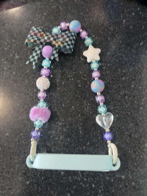 Blue Cup handle Grace's bead Shop