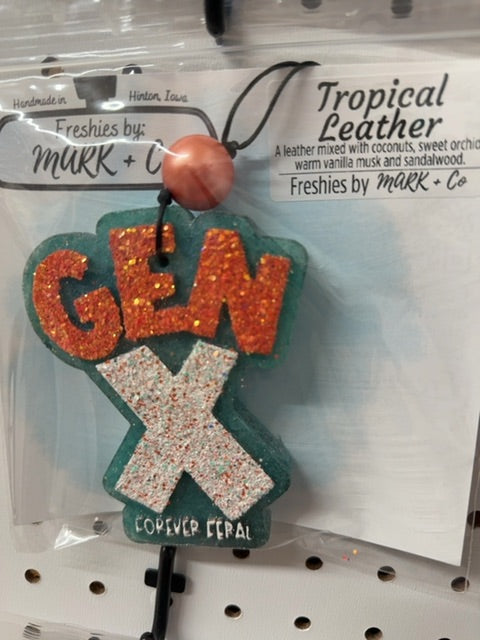 Gen X Forever Feral Tropical Leather Freshie