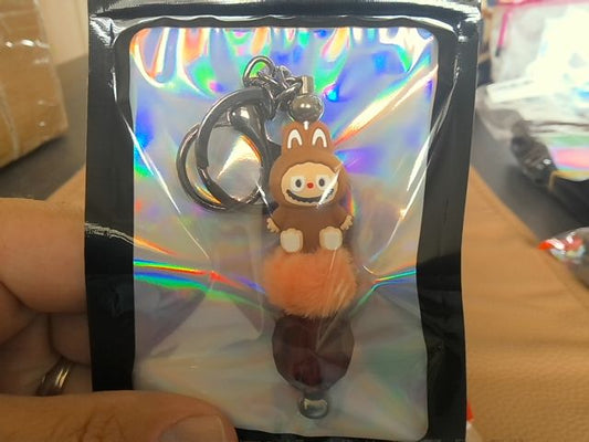 Brown Regular Keychain Grace's bead Shop