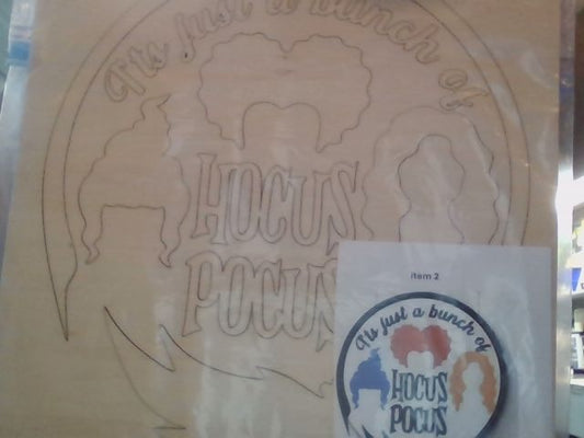Bunch of Hocus Pocus lg DIY, Otter Creek Laser