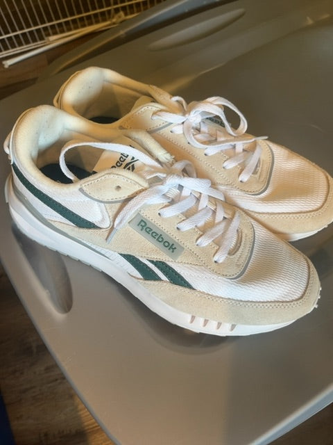 White Reebok Shoes, 10