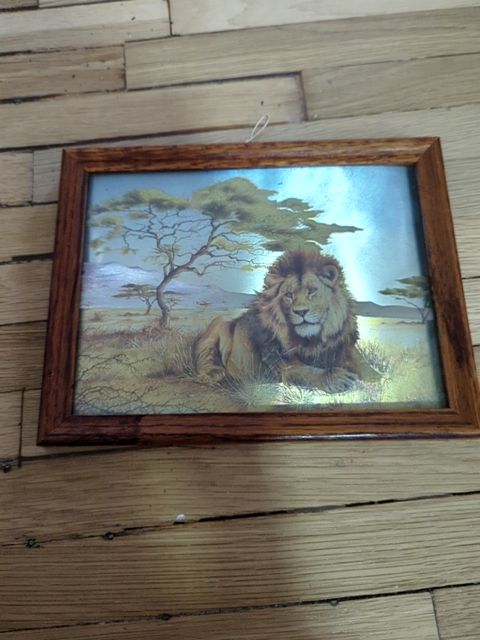 Lion lithograph