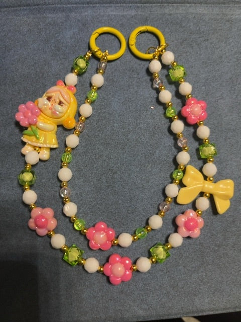 Yellow Bag charm Grace's bead Shop