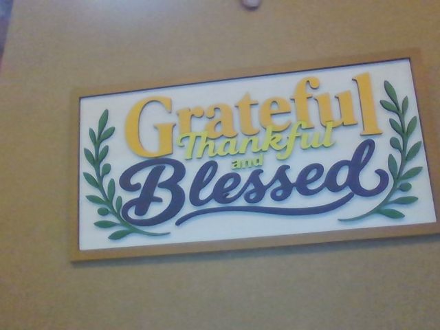 Thankful grateful blessed, Otter Creek Laser