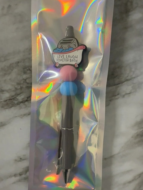 Toaster Bath  Beaded Pen