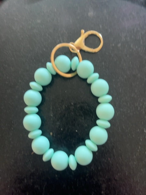 Teal Wristlet Grace's bead Shop