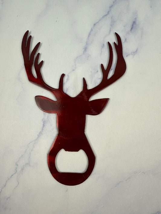 Red Deer Bottle Opener Metal Artwork