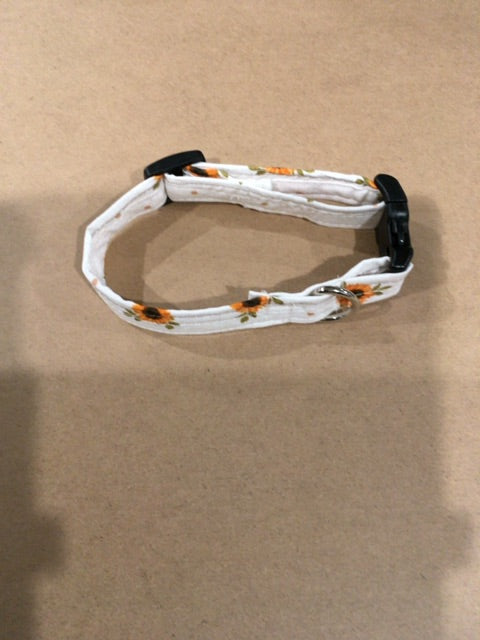 Sunflowers  Dog collar, Small