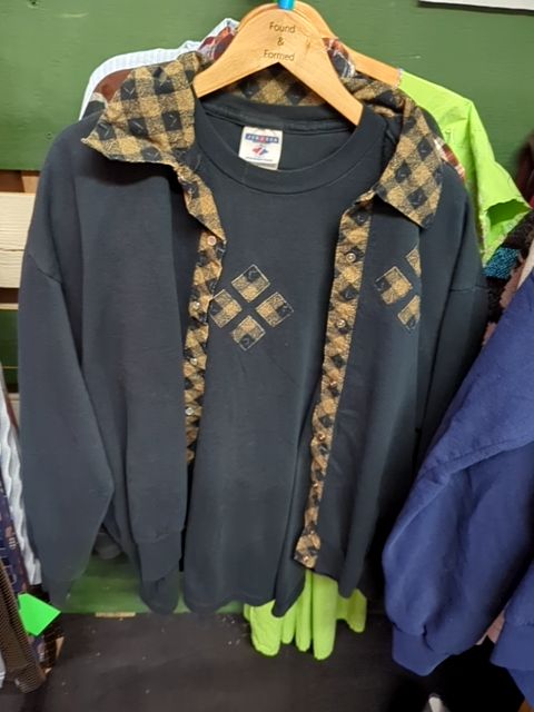 Vintage Clothing Grandma Sweater Set, XL