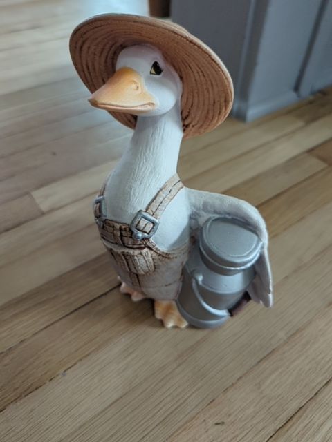 Goose with Milk Can