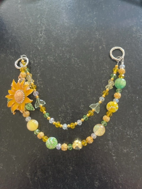Silver Fancy bag charm Grace's bead Shop