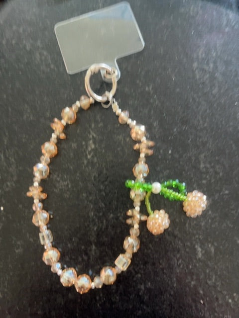 Brown Phone charm Grace's bead Shop