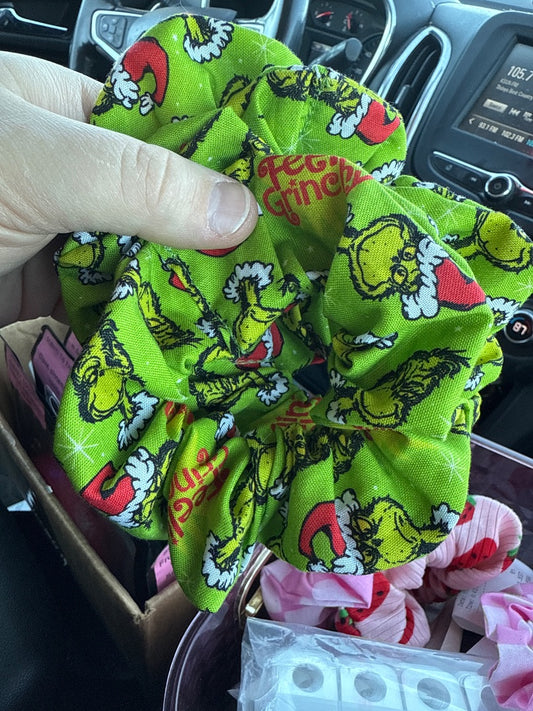 Grinch  Scrunchie, Scrunchie