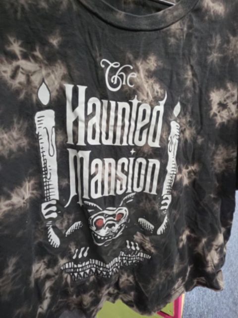 Black multi Haunted Mansion Tops, XL