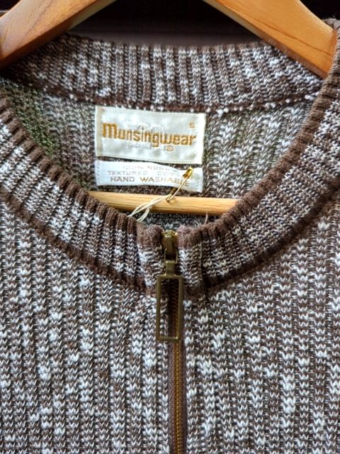 Vintage Clothing Brown Knit Top, S